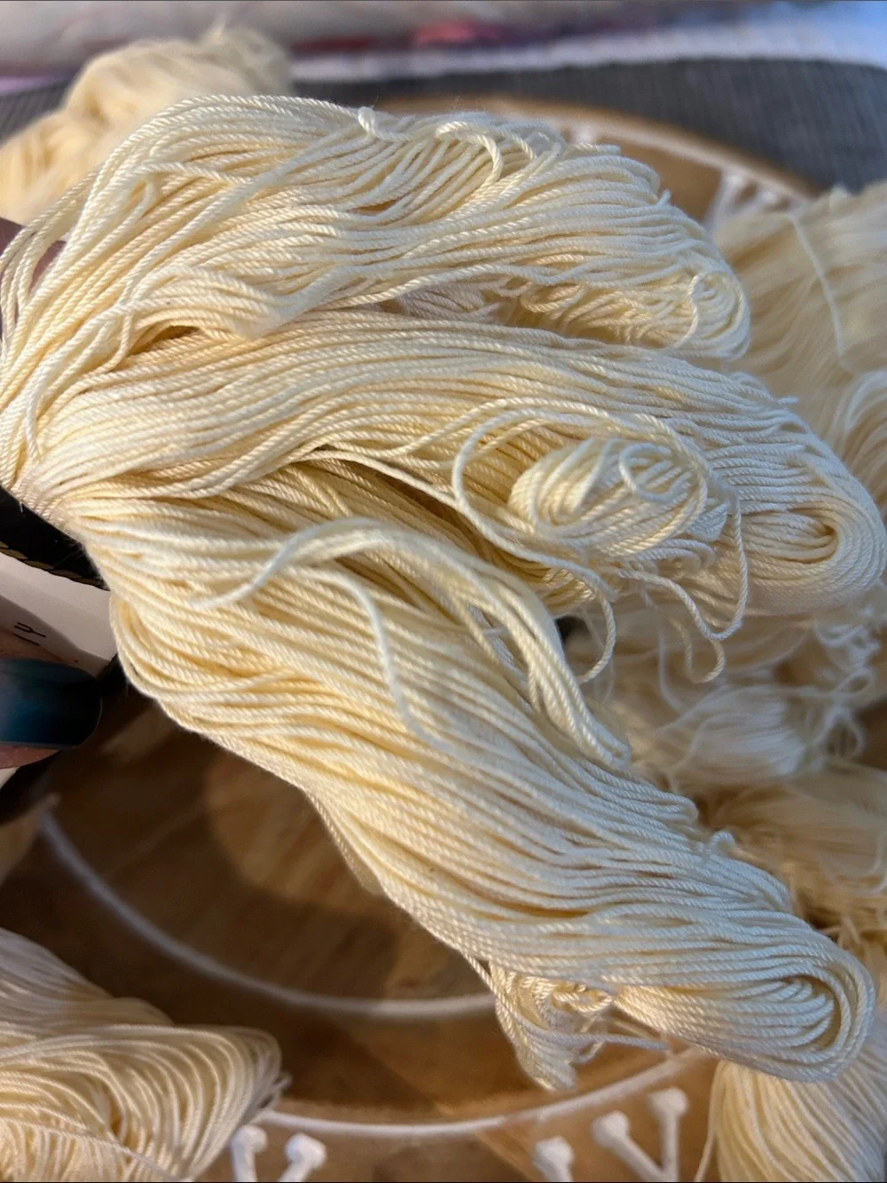 Lily Mills mercerized crochet and bedspread cotton skeins x4 100% cotton yarn